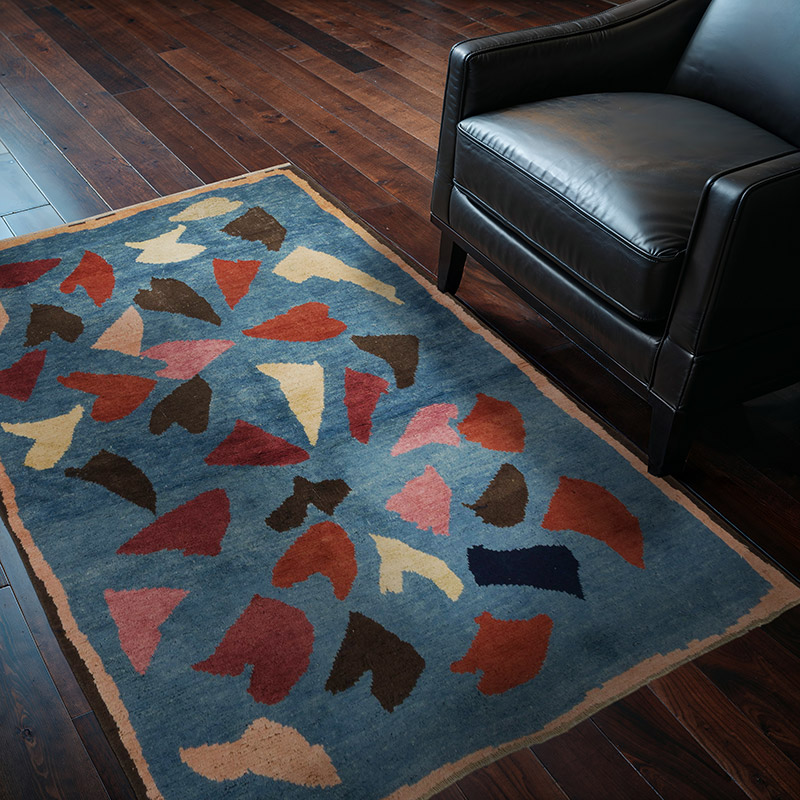 Vintage Turkish Hand-Knotted Rug - 4' 1" x 5' 6" (49" x 66") - K0091337