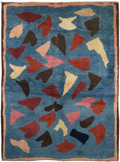 Vintage Turkish Hand-Knotted Rug - 4' 1" x 5' 6" (49" x 66")