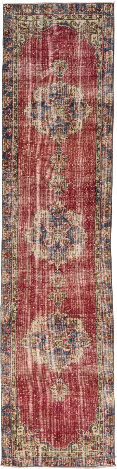 Vintage Turkish Hand-Knotted Runner - 2' 9" x 10' 3" (33" x 123")