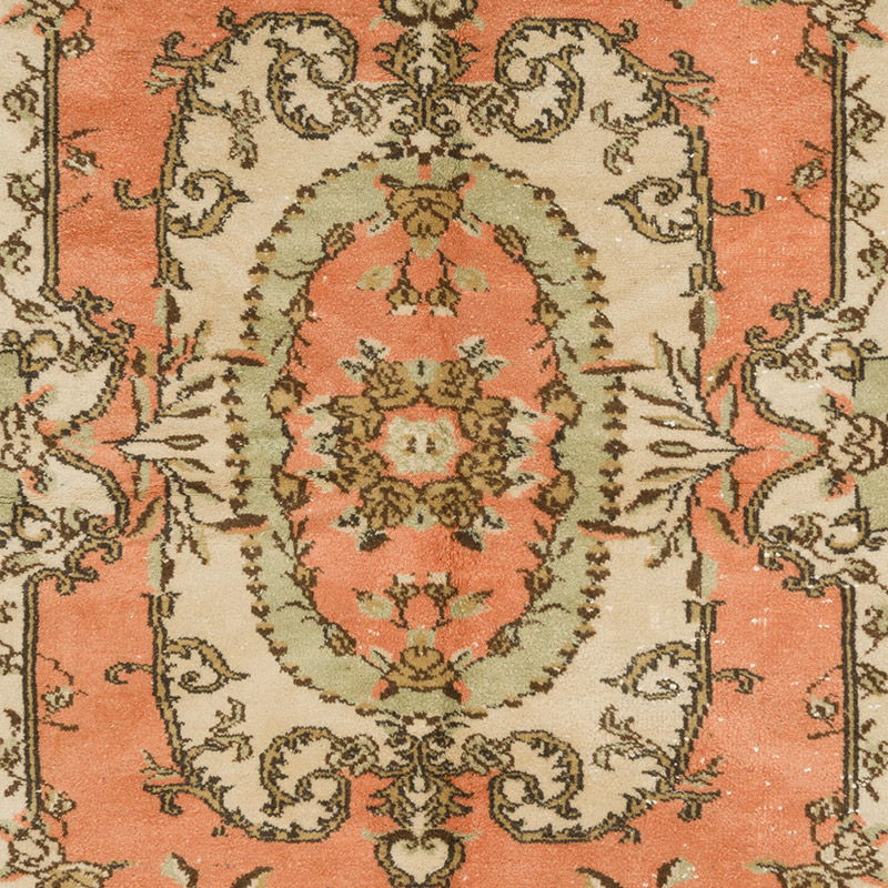 Vintage Turkish Hand-Knotted Rug - 5' 7" x 9' 9" (67" x 117") - K0091341