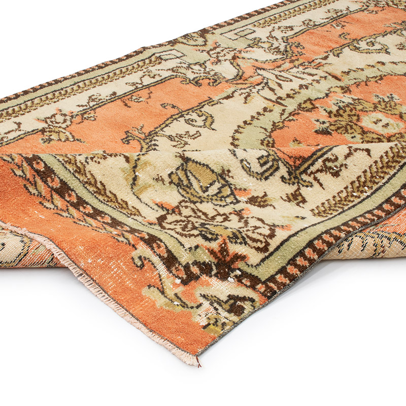 Vintage Turkish Hand-Knotted Rug - 5' 7" x 9' 9" (67" x 117") - K0091341
