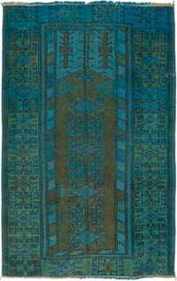 Boyali El Dokuma Vintage Hali - 101 cm x 157 cm