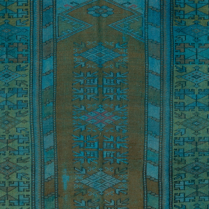 Alfombra Turca Vintage Sobre-teñida - 101 cm x 157 cm - K0091343