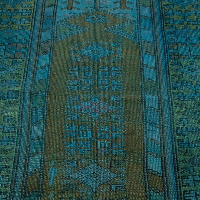 Alfombra Turca Vintage Sobre-teñida - 101 cm x 157 cm - K0091343