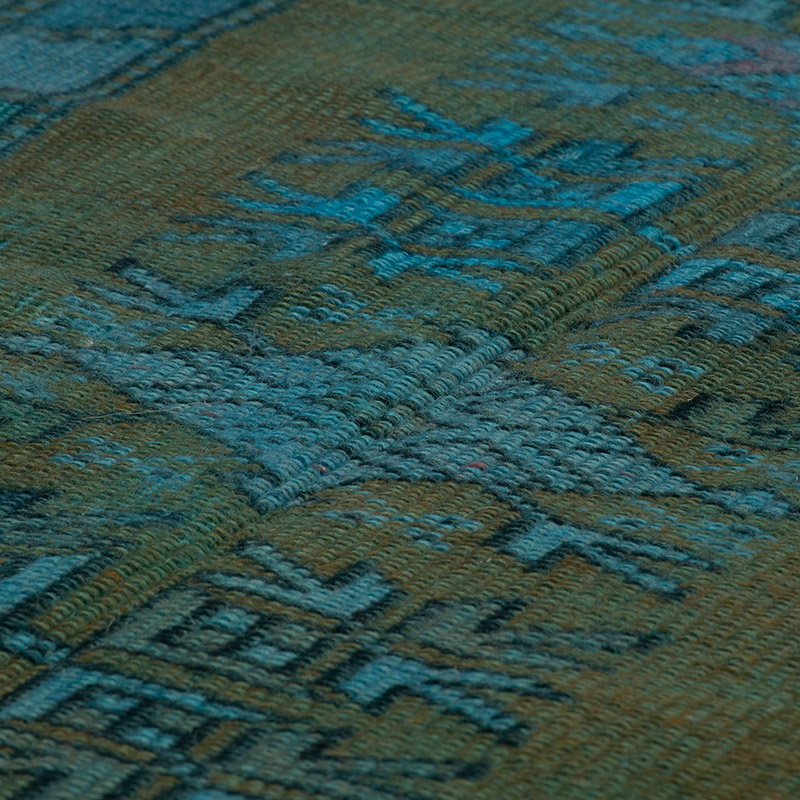 Alfombra Turca Vintage Sobre-teñida - 101 cm x 157 cm - K0091343