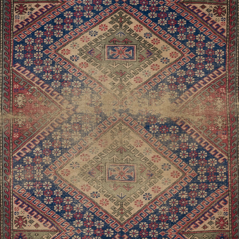 Alfombra Vintage Turca Anudada a Mano - 118 cm x 197 cm - K0091344