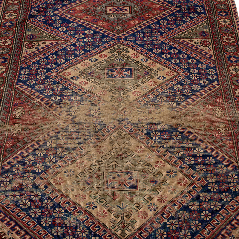 Alfombra Vintage Turca Anudada a Mano - 118 cm x 197 cm - K0091344