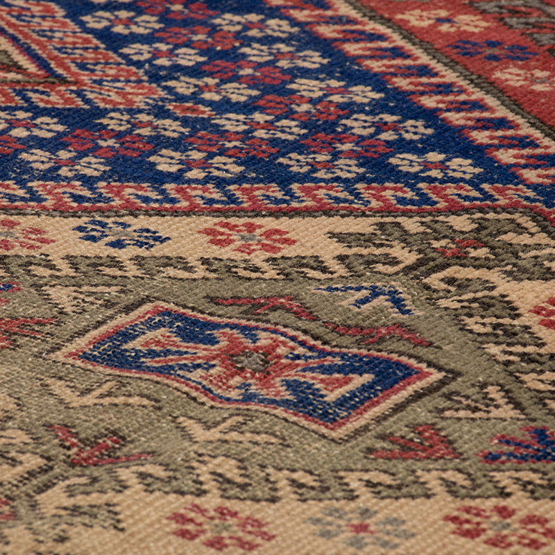 Alfombra Vintage Turca Anudada a Mano - 118 cm x 197 cm - K0091344