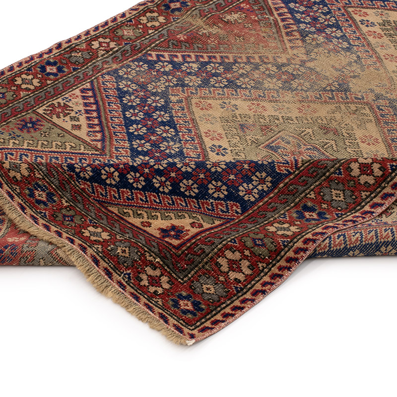 Alfombra Vintage Turca Anudada a Mano - 118 cm x 197 cm - K0091344