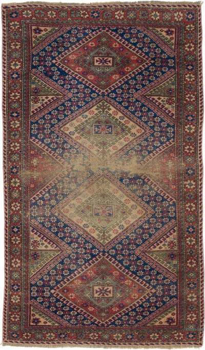 Vintage Turkish Hand-Knotted Rug - 3' 10" x 6' 6" (46" x 78")