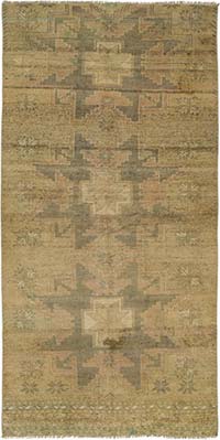 Alfombra Vintage Turca Anudada a Mano - 108 cm x 220 cm