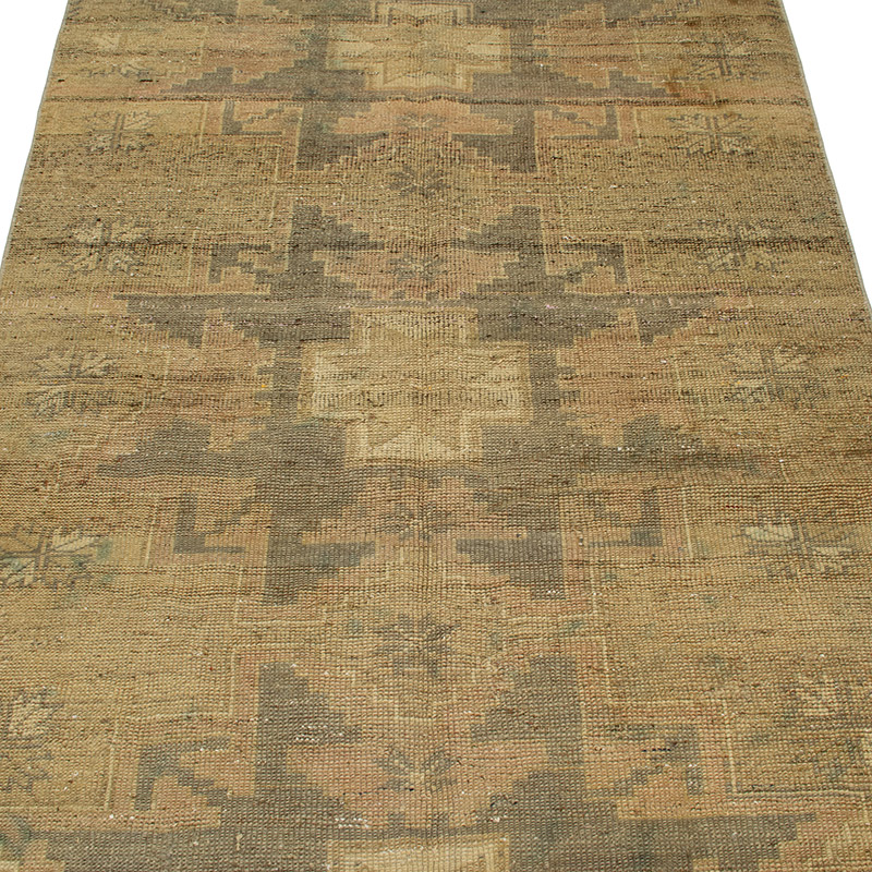 Alfombra Vintage Turca Anudada a Mano - 108 cm x 220 cm - K0091345
