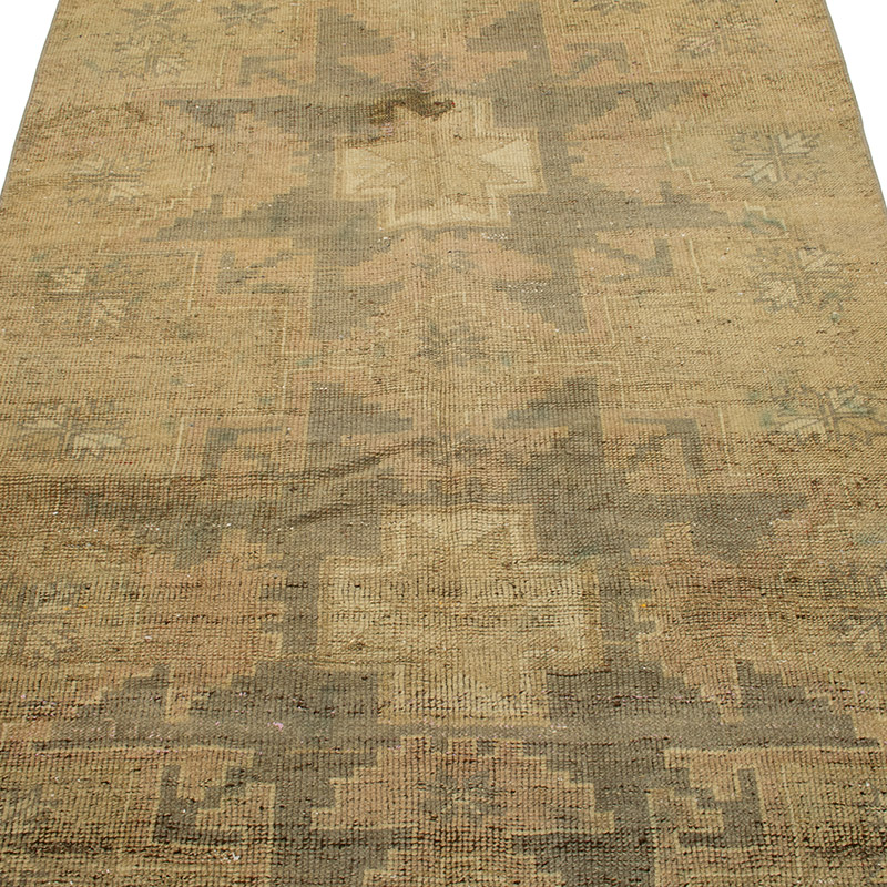 Alfombra Vintage Turca Anudada a Mano - 108 cm x 220 cm - K0091345