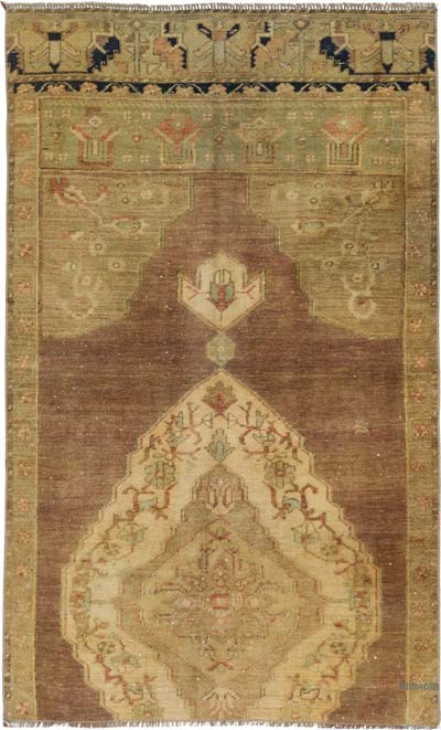 Vintage Turkish Hand-Knotted Rug - 3' 4" x 5' 5" (40" x 65")
