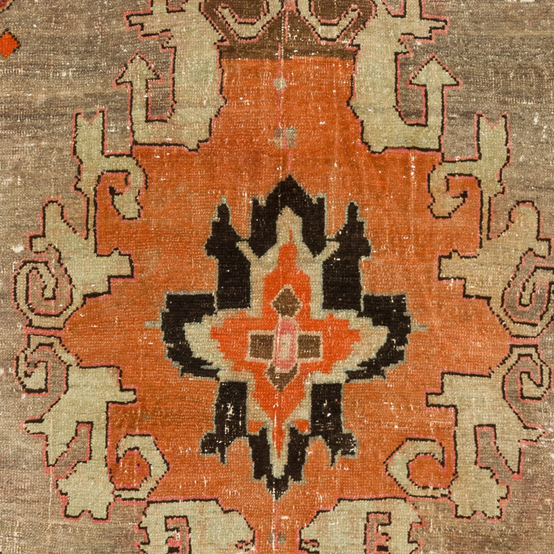 Vintage Turkish Hand-Knotted Rug - 3' 9" x 9' 2" (45" x 110") - K0091347