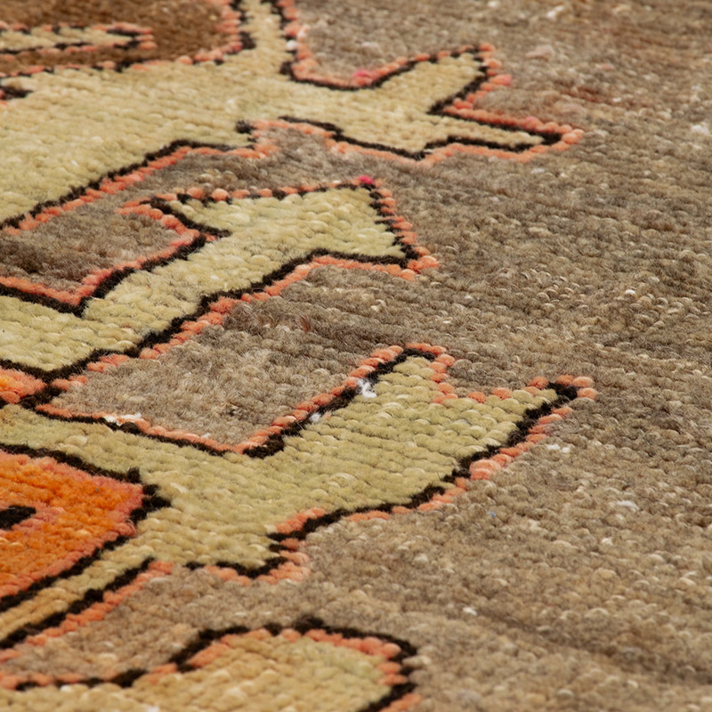 Vintage Turkish Hand-Knotted Rug - 3' 9" x 9' 2" (45" x 110") - K0091347
