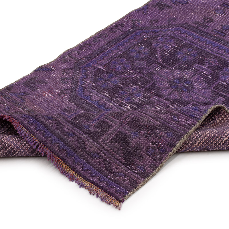 Boyali El Dokuma Vintage Hali Yolluk - 66 cm x 352 cm - K0091349