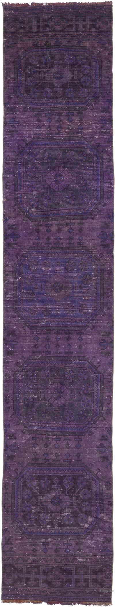 Boyali El Dokuma Vintage Hali Yolluk - 66 cm x 352 cm