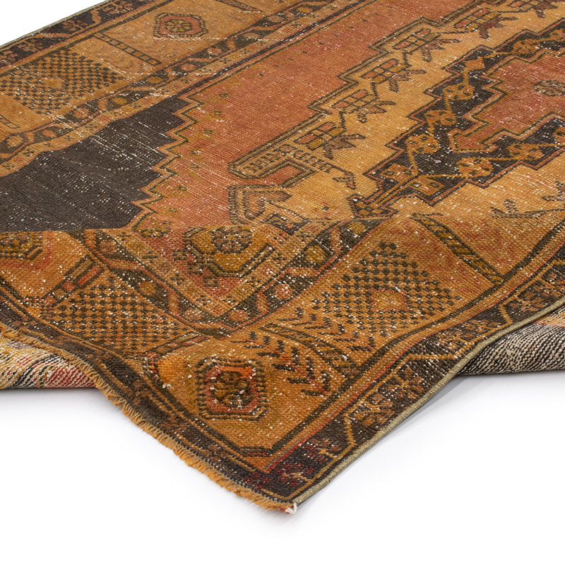 Vintage Turkish Hand-Knotted Rug - 4' 6" x 8'  (54" x 96") - K0091350