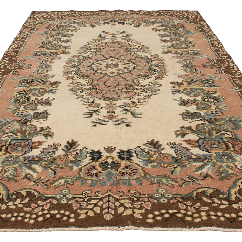 Alfombra Vintage Turca Anudada a Mano - 170 cm x 293 cm - K0091352