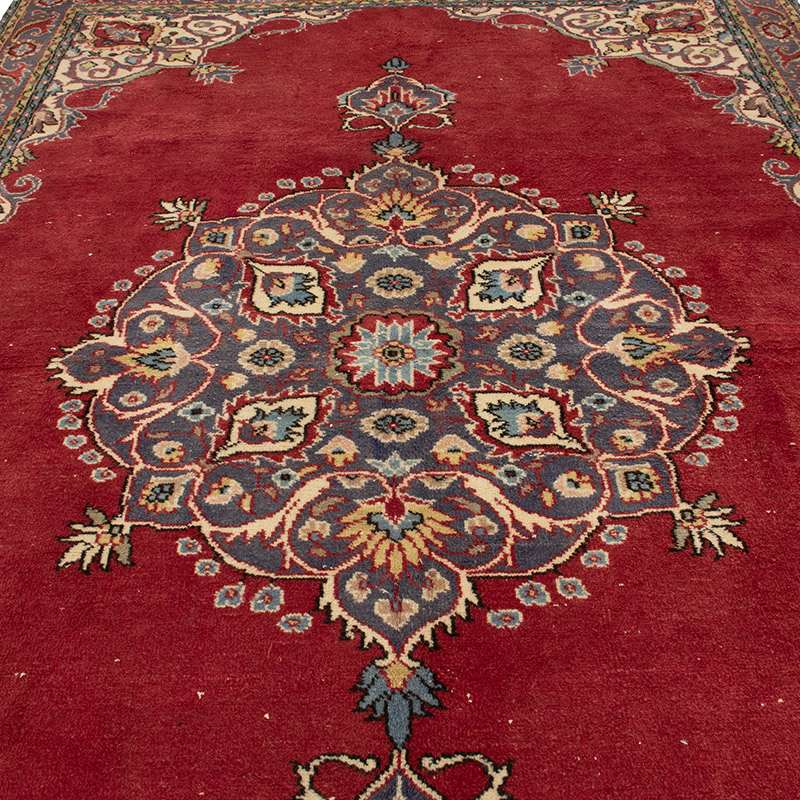 Alfombra Vintage Turca Anudada a Mano - 210 cm x 321 cm - K0091353