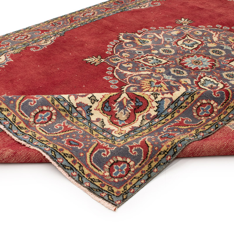 Alfombra Vintage Turca Anudada a Mano - 210 cm x 321 cm - K0091353