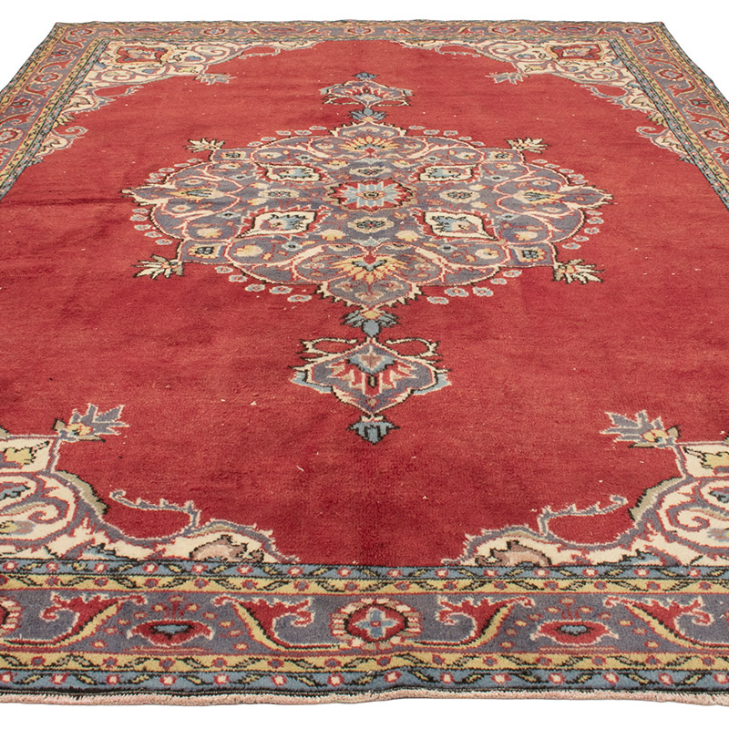 Alfombra Vintage Turca Anudada a Mano - 210 cm x 321 cm - K0091353