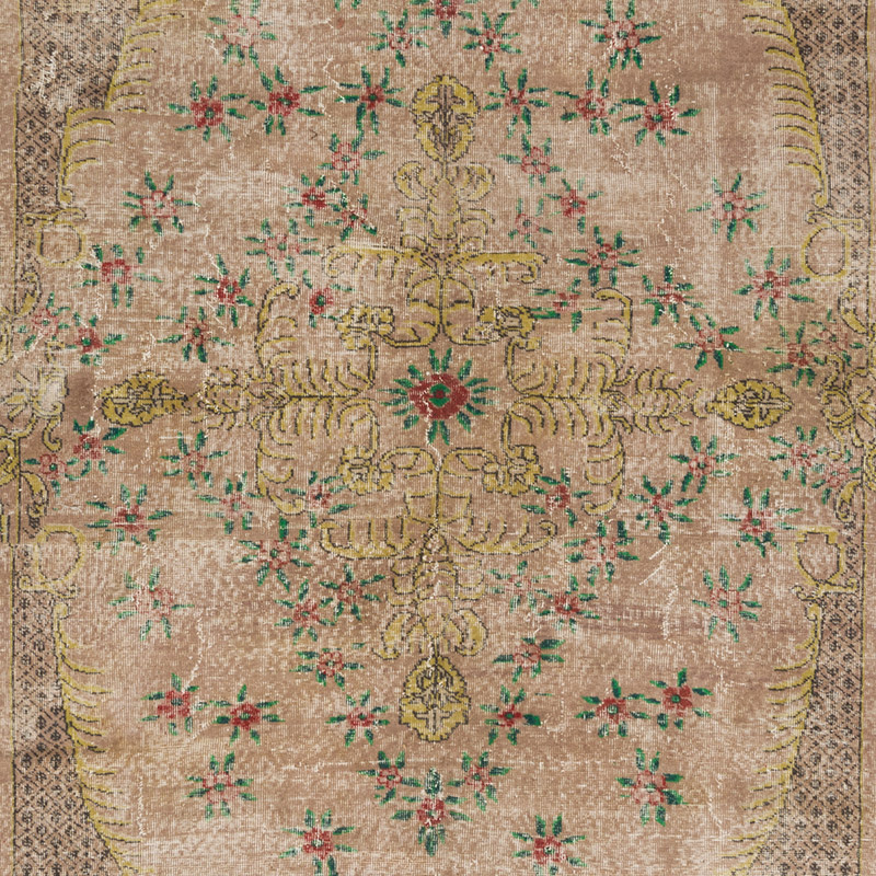 Alfombra Vintage Turca Anudada a Mano - 214 cm x 336 cm - K0091358