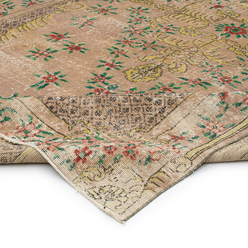Alfombra Vintage Turca Anudada a Mano - 214 cm x 336 cm - K0091358