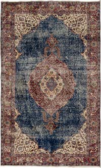 Vintage Turkish Hand-Knotted Rug - 4'  x 6' 7" (48" x 79")