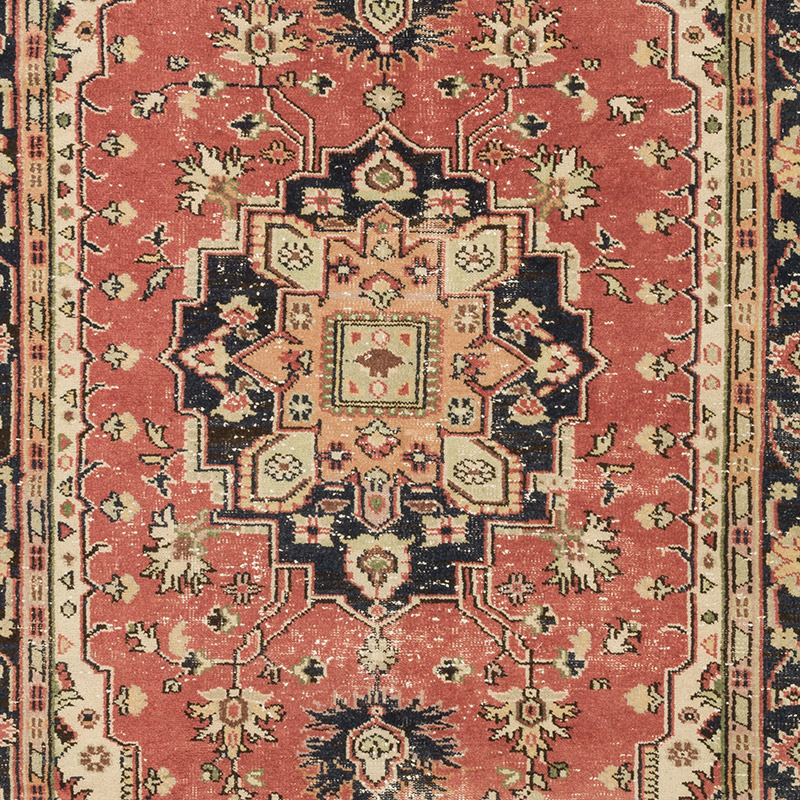 Alfombra Vintage Turca Anudada a Mano - 168 cm x 279 cm - K0091360