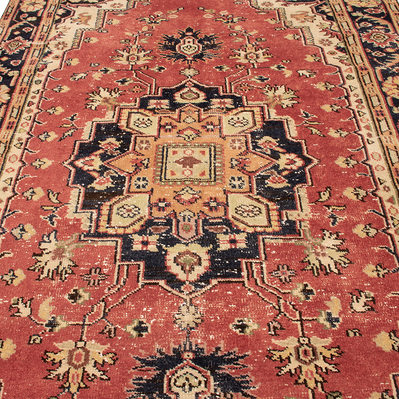 Alfombra Vintage Turca Anudada a Mano - 168 cm x 279 cm - K0091360