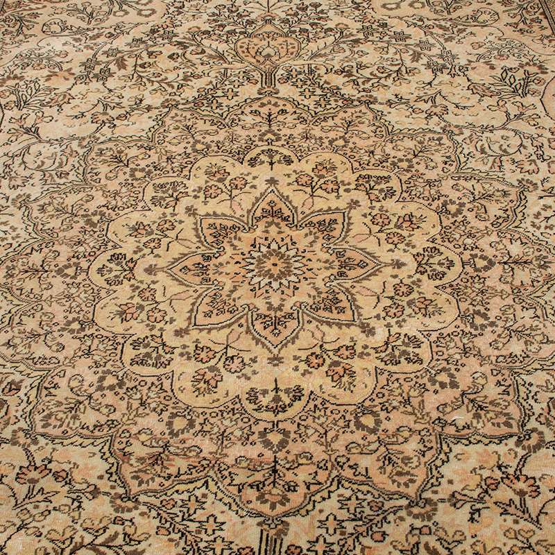 Alfombra Vintage Turca Anudada a Mano - 205 cm x 292 cm - K0091362