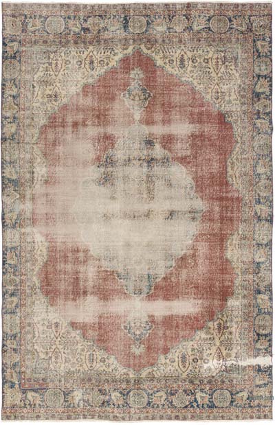 Vintage Turkish Hand-Knotted Rug - 7' 2" x 10' 11" (86" x 131")