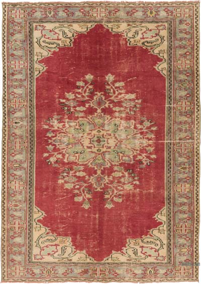 El Dokuma Vintage Hali - 195 cm x 272 cm