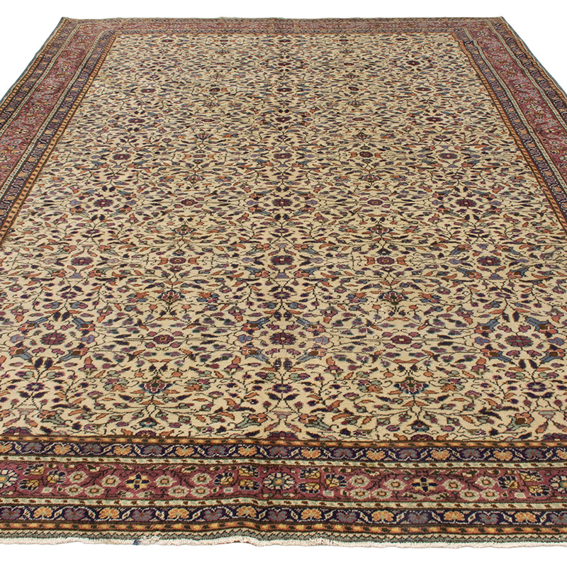 Vintage Turkish Hand-Knotted Rug - 6' 8" x 9' 7" (80" x 115") - K0091367