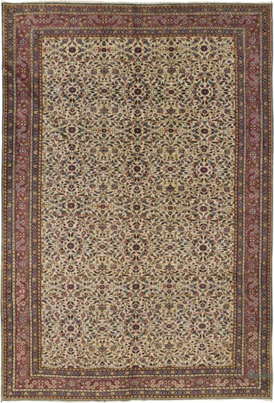 Vintage Turkish Hand-Knotted Rug - 6' 8" x 9' 7" (80" x 115")