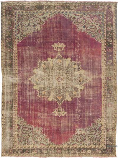 Vintage Turkish Hand-Knotted Rug - 7' 11" x 10' 7" (95" x 127")