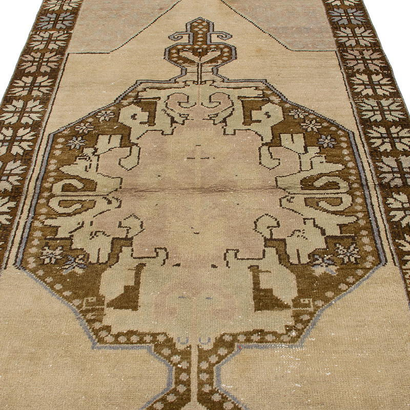 Vintage Turkish Hand-Knotted Rug - 4' 2" x 8' 8" (50" x 104") - K0091371
