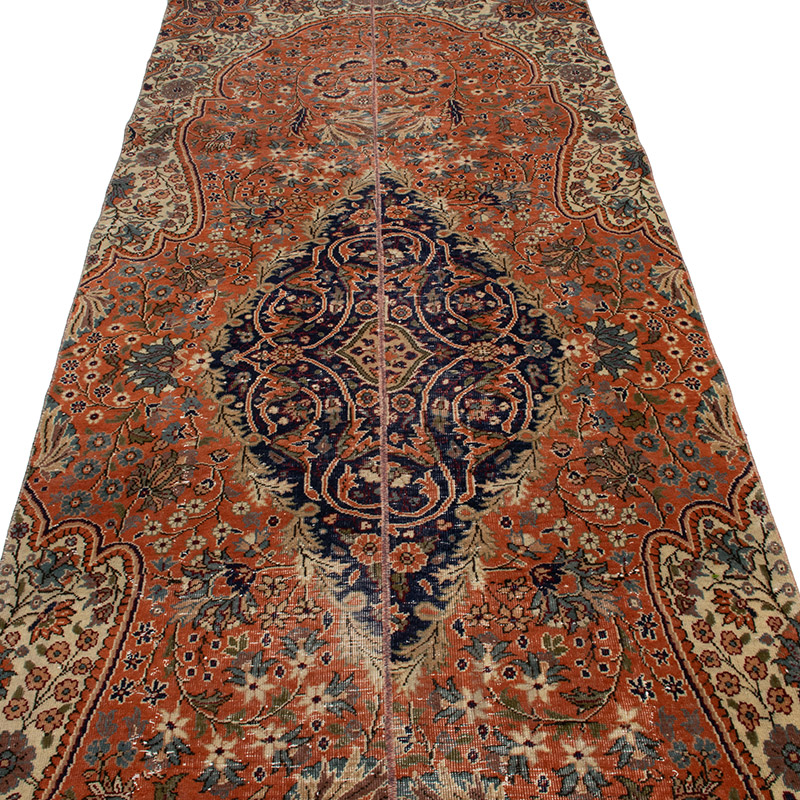 Vintage Turkish Hand-Knotted Runner - 3' 3" x 11' 6" (39" x 138") - K0091372