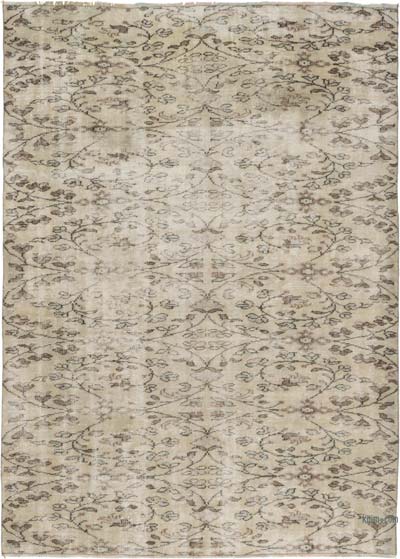 Vintage Turkish Hand-Knotted Rug - 5' 11" x 8' 1" (71" x 97")
