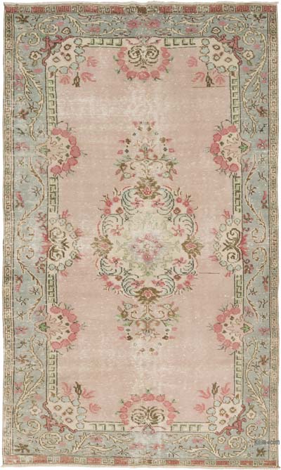 Vintage Turkish Hand-Knotted Rug - 6'  x 10' 2" (72" x 122")