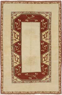 Vintage Turkish Hand-Knotted Rug - 5' 1" x 7' 10" (61" x 94")