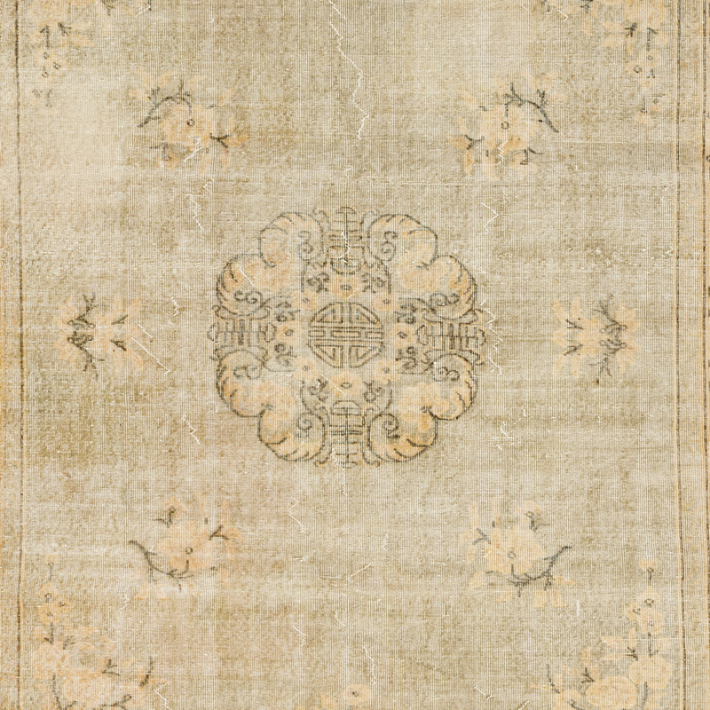 Vintage Turkish Hand-Knotted Rug - 6' 11" x 10'  (83" x 120") - K0091382