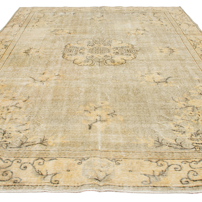 Vintage Turkish Hand-Knotted Rug - 6' 11" x 10'  (83" x 120") - K0091382