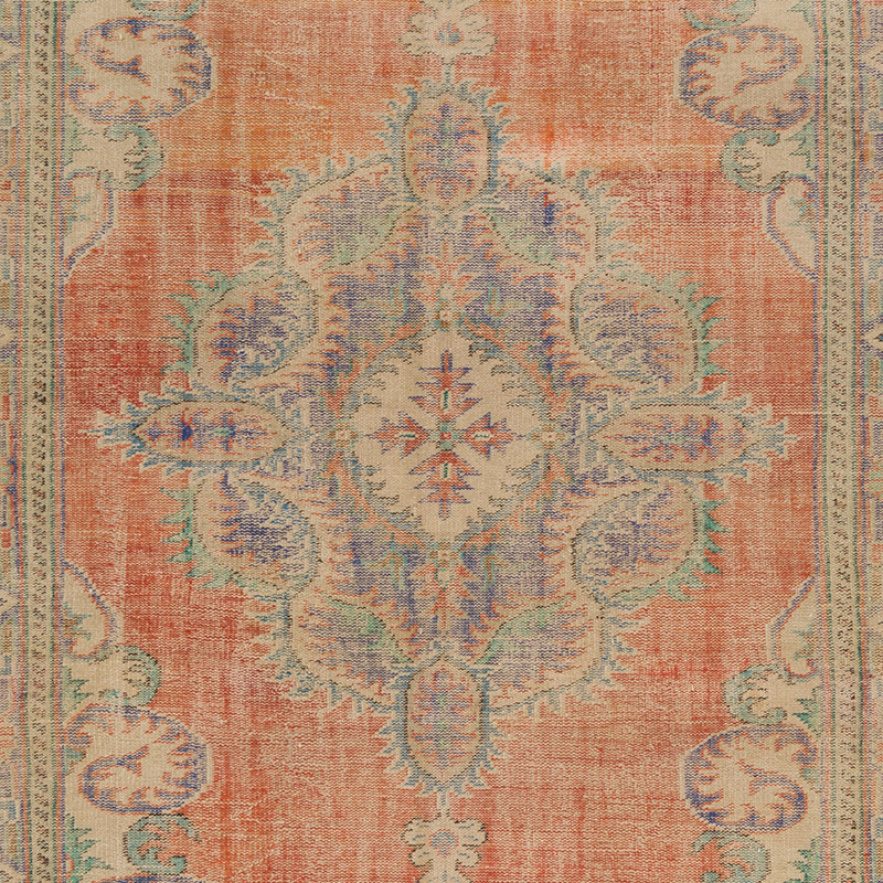 Alfombra Vintage Turca Anudada a Mano - 225 cm x 323 cm - K0091383