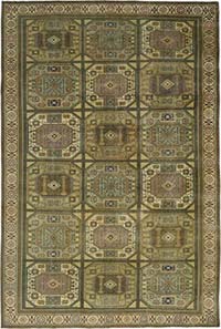 Vintage Turkish Hand-Knotted Rug - 6' 3" x 9' 4" (75" x 112")