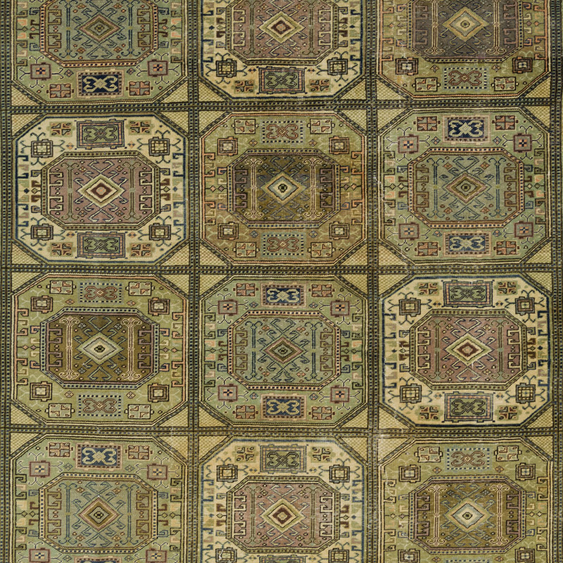 Vintage Turkish Hand-Knotted Rug - 6' 3" x 9' 4" (75" x 112") - K0091385