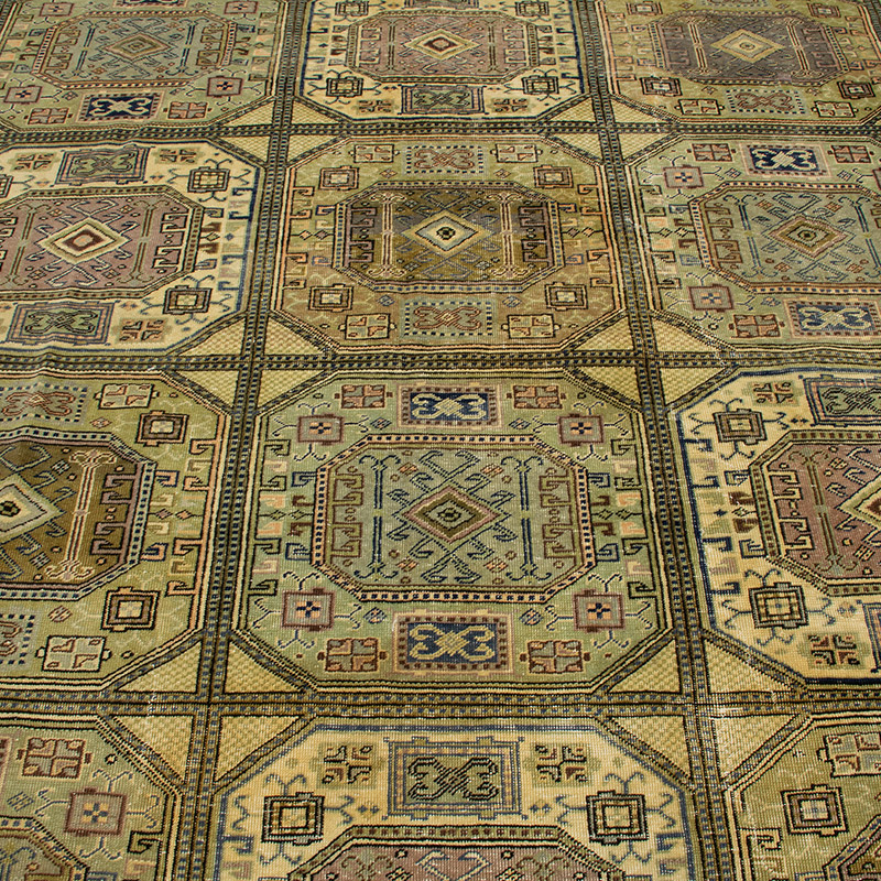 Vintage Turkish Hand-Knotted Rug - 6' 3" x 9' 4" (75" x 112") - K0091385