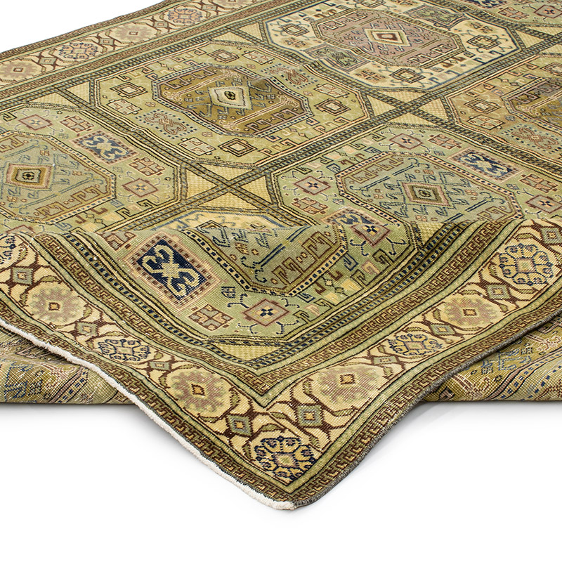 Vintage Turkish Hand-Knotted Rug - 6' 3" x 9' 4" (75" x 112") - K0091385